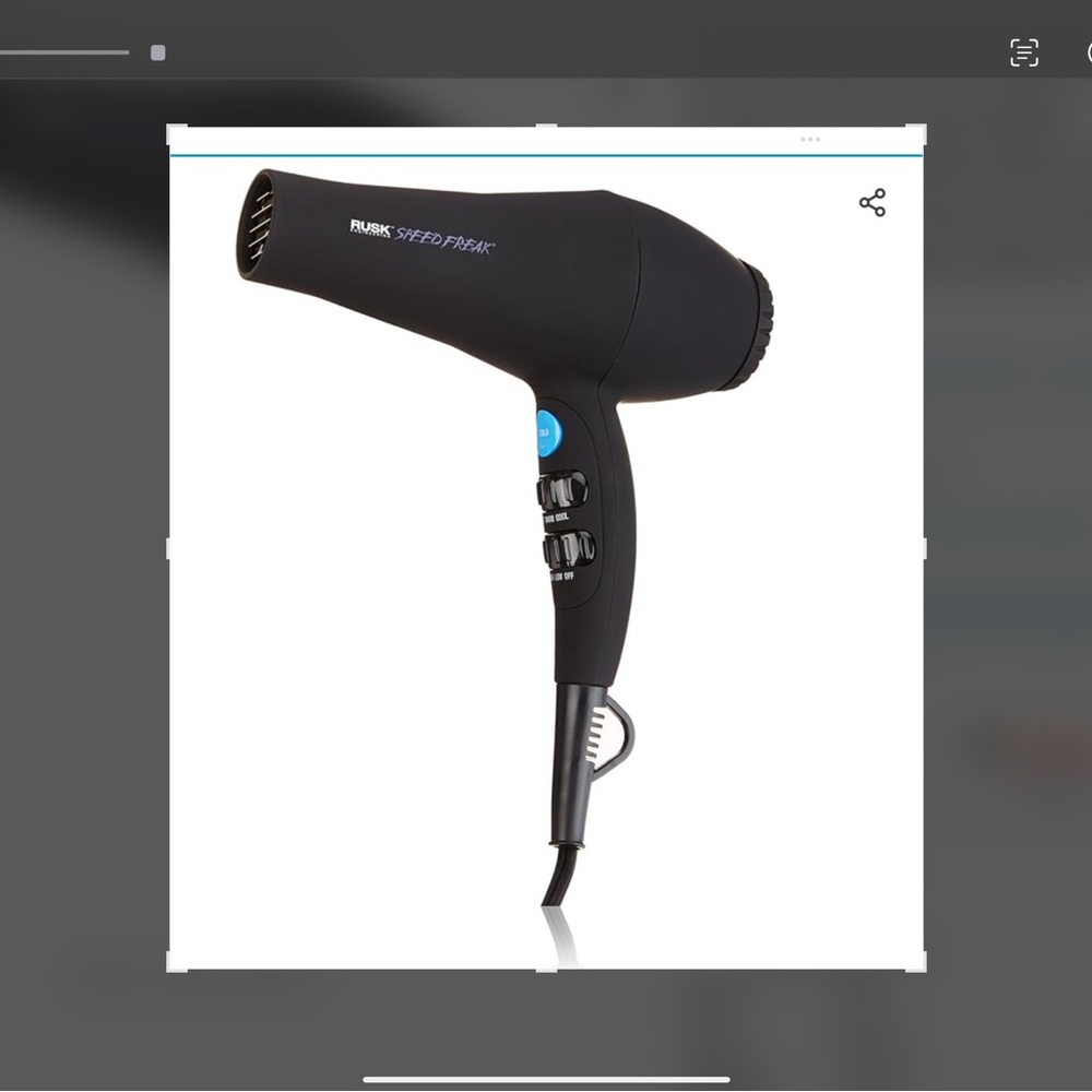 Rusk Speed Freak professional blow dryer